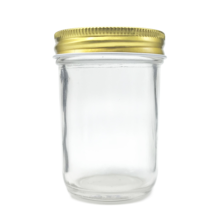 Hot Sales 8 oz 240ml Tapered Glass Mason Jar for Food Jam Cake