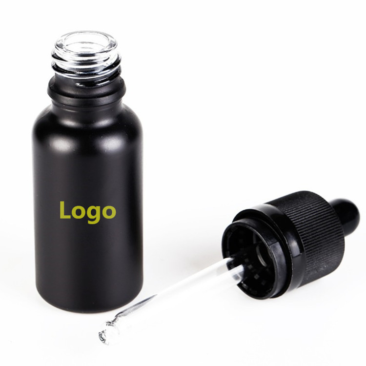 Hot Sales Black Essential oil Glass Dropper Bottles flacon compte goutte 10ml noir