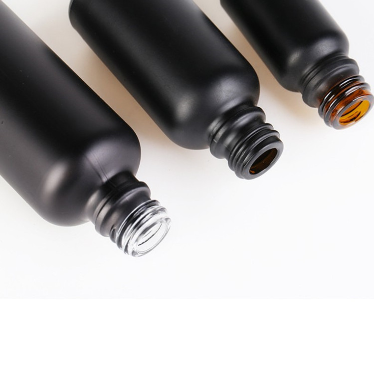 Hot Sales Black Essential oil Glass Dropper Bottles flacon compte goutte 10ml noir