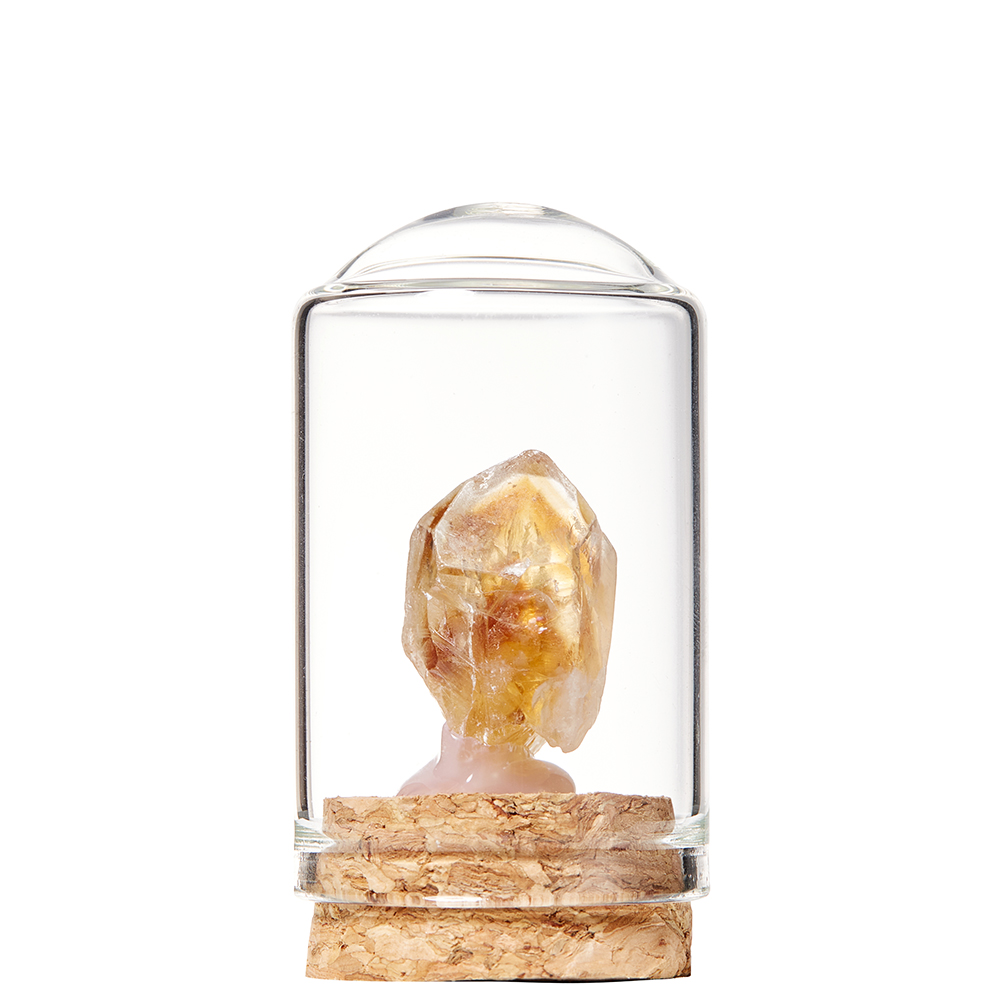 Hot Sales Popular Natural seven chakra pendant energy wishing jar balance Wholesale Customized Glass Wishing Bottle