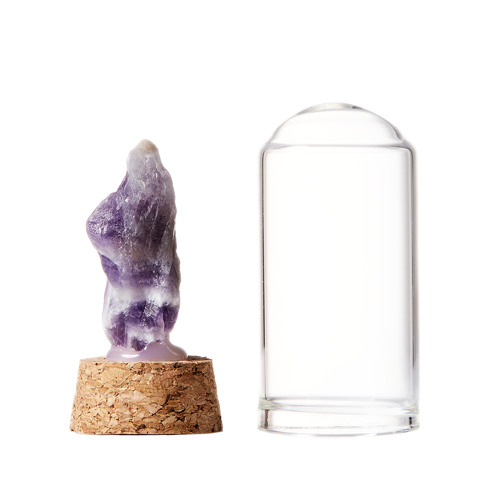 Hot Sales Popular Natural seven chakra pendant energy wishing jar balance Wholesale Customized Glass Wishing Bottle