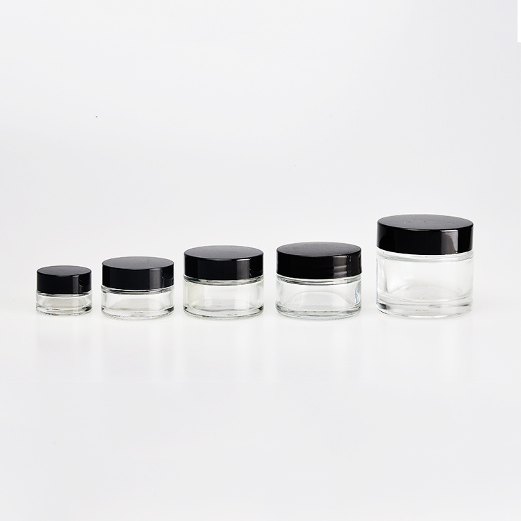 Hot Sell 5g 10g 15g 20g 30g 50g 100g Cream Glass Jar For Glass Cosmetic Jar With Lid