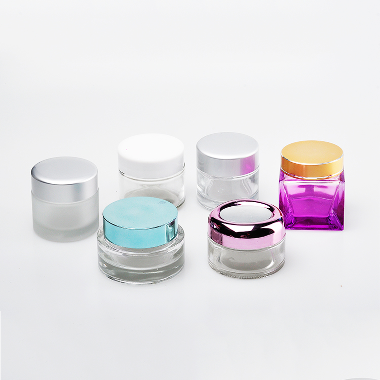 Hot Sell 5g 10g 15g 20g 30g 50g 100g Cream Glass Jar For Glass Cosmetic Jar With Lid
