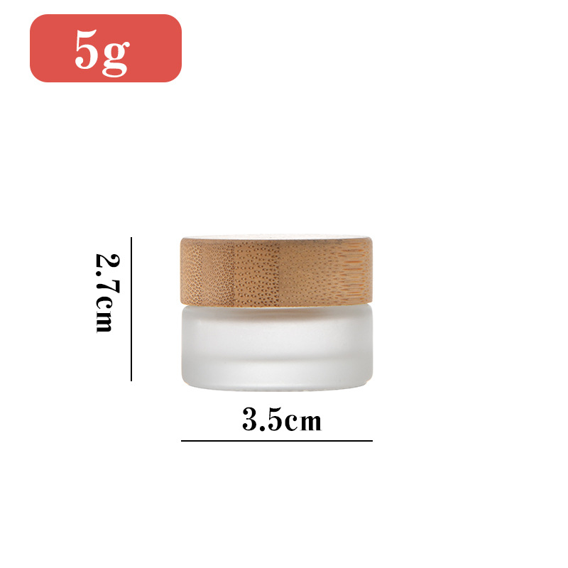 Hot Sell 5g 10g 20g 50g 100g Cream Bottle Cosmetics Bottle With Wooden Cap Skin Care Bottles