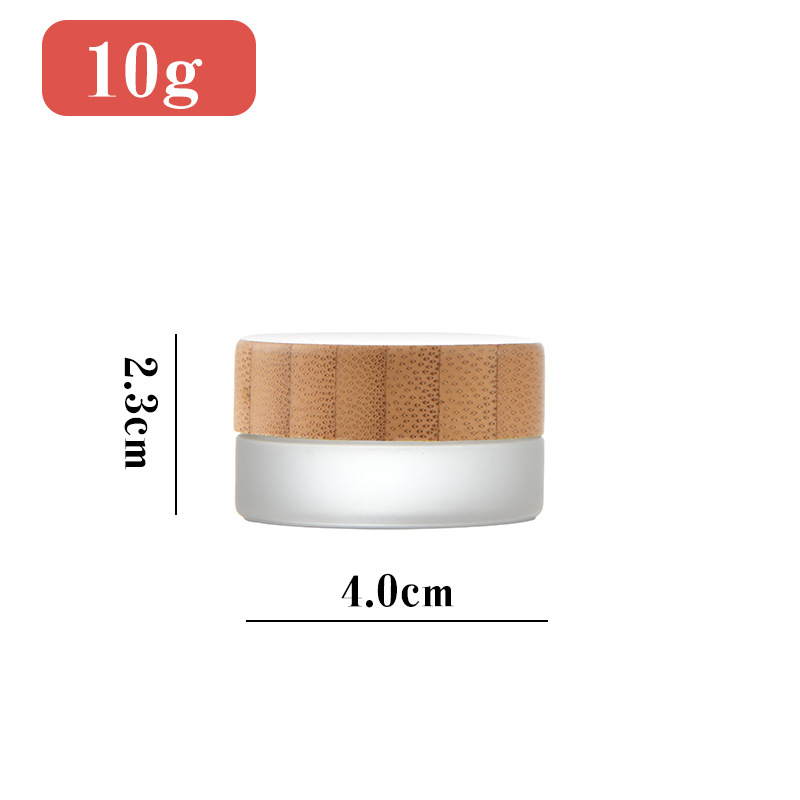 Hot Sell 5g 10g 20g 50g 100g Cream Bottle Cosmetics Bottle With Wooden Cap Skin Care Bottles
