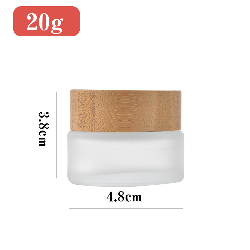 Hot Sell 5g 10g 20g 50g 100g Cream Bottle Cosmetics Bottle With Wooden Cap Skin Care Bottles