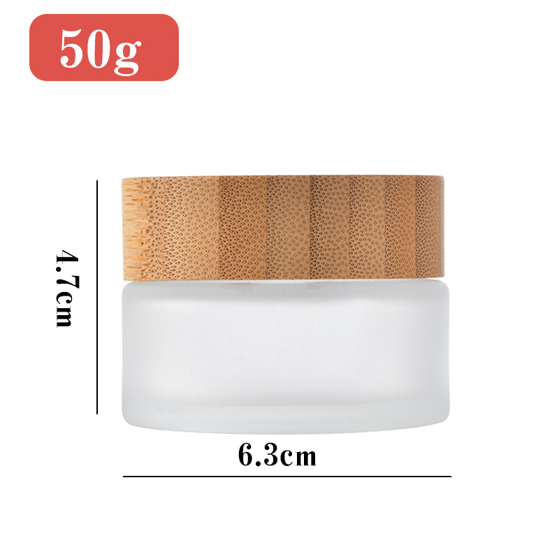 Hot Sell 5g 10g 20g 50g 100g Cream Bottle Cosmetics Bottle With Wooden Cap Skin Care Bottles