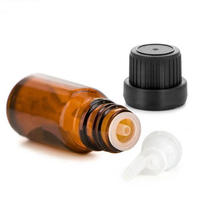 Hot Sell Amber 5ml 10ml 15ml 20ml 30ml 50ml 100ml Essential Oil Glass Dropper Bottle With Europe Cap Orifice Reducer Stopper