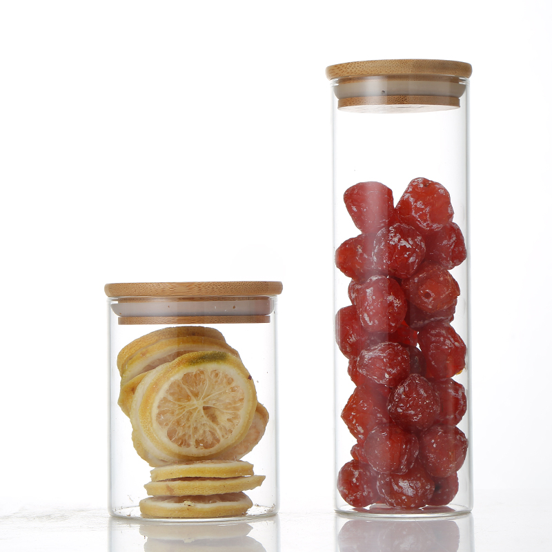 Hot Sell Borosilicate Glass Food Storage Jar saffron Container Storage Jar Coffee Bean Container Jar
