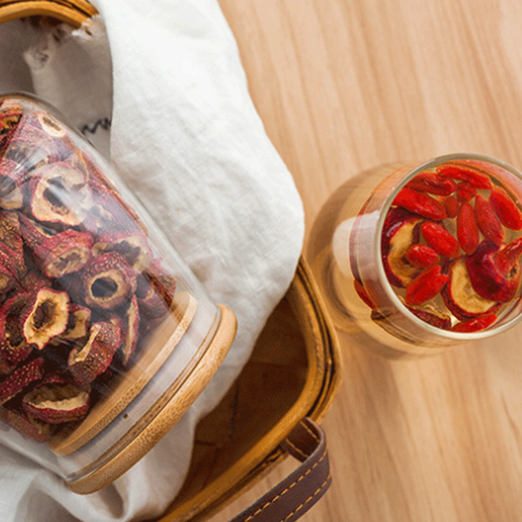 Hot Sell Borosilicate Kitchen Storage Glass Jar With Bamboo Lid