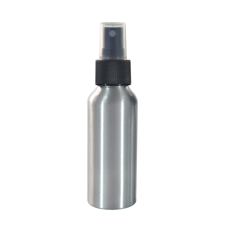 Hot Sell Empty 30Ml 50Ml 100Ml Aluminum Cosmetics Packaging Spray Bottles With Black Spray lid
