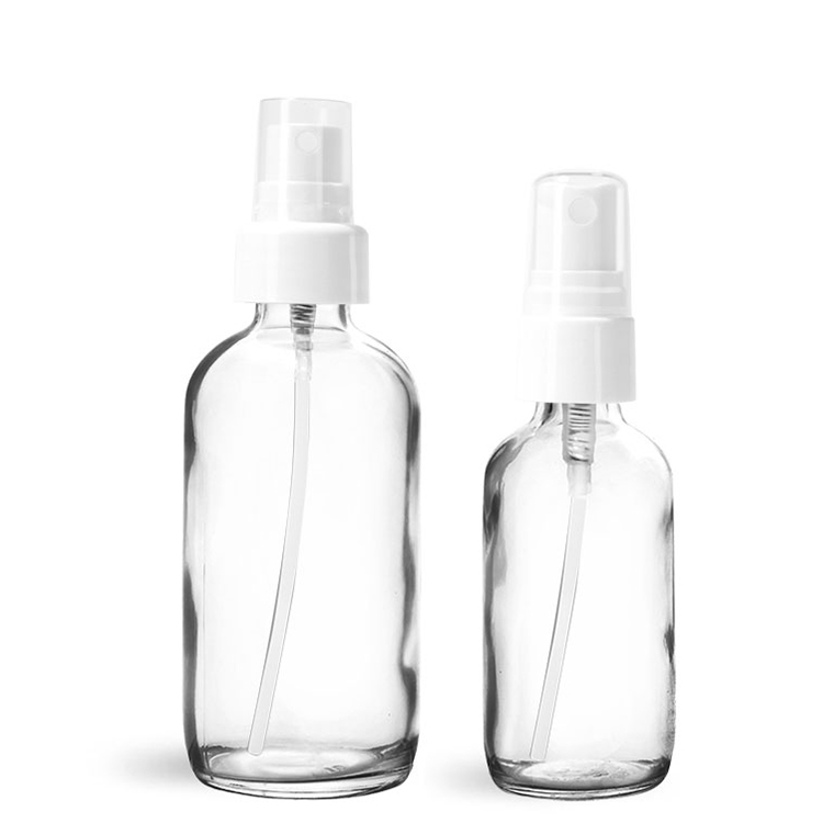 Hot Selling 0.5oz 1oz 2oz 4oz 8oz 16oz 32oz Clear Amber Blue Boston Round Essential Oil Glass Bottle