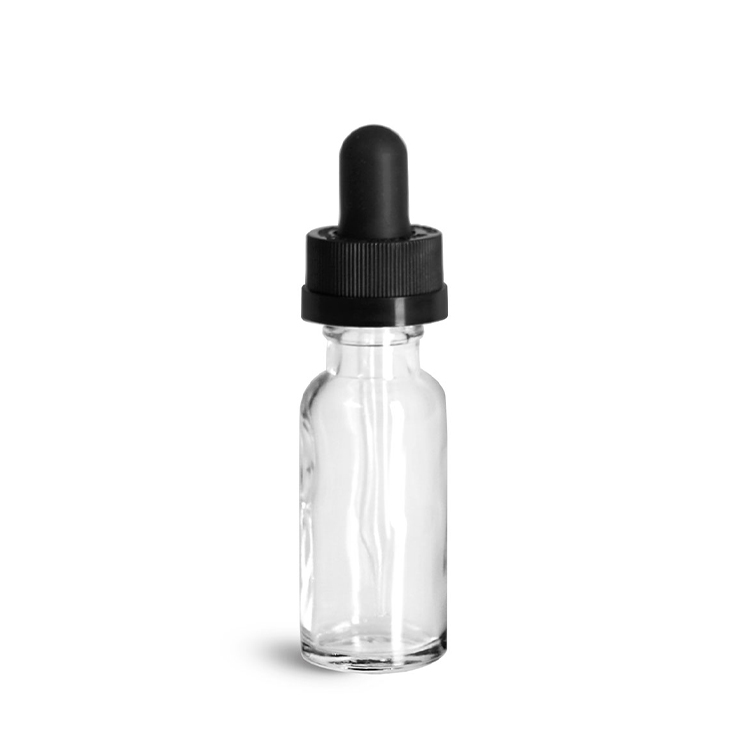 Hot Selling 0.5oz 1oz 2oz 4oz 8oz 16oz 32oz Clear Amber Blue Boston Round Essential Oil Glass Bottle
