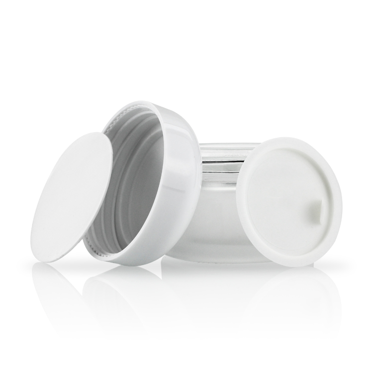 Hot Selling 15g White Mushroom Shape Frosted Glass Cream Jar For Face Cream