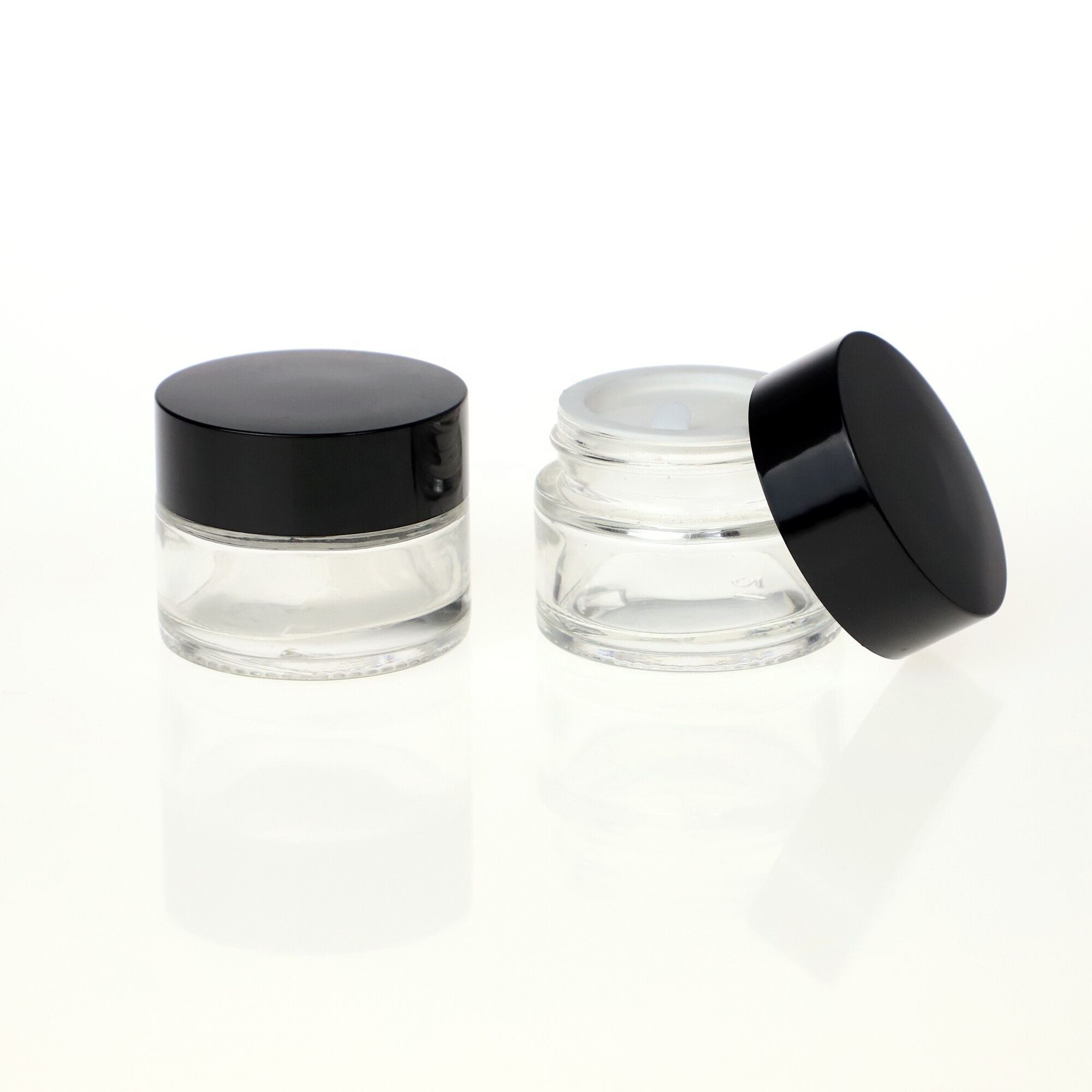 Hot Selling 15ml Glass Cosmetic Jar Clear Container