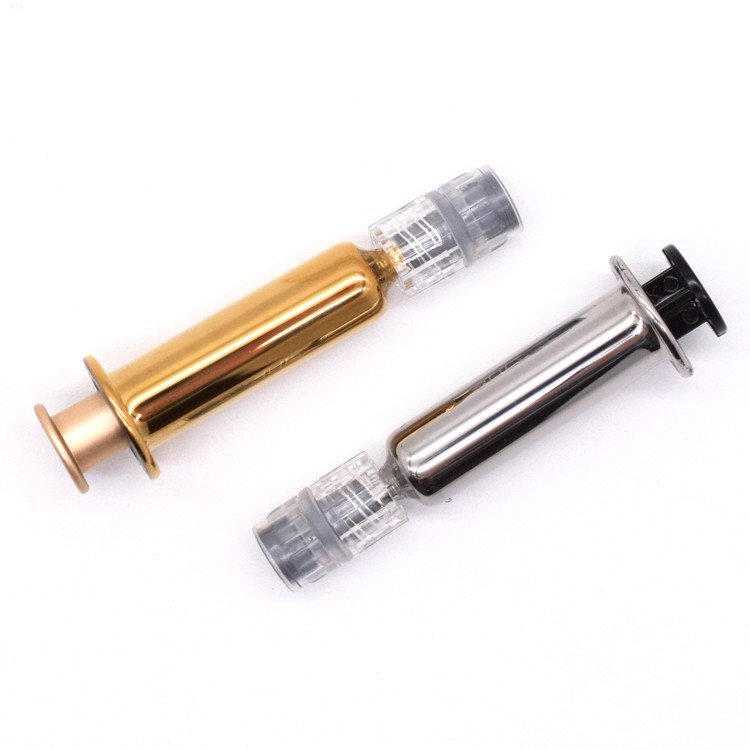 Hot Selling 1ml luer lock CBD oil glass syringe bottle sterile airtight luer top jeringuillas de vidrio