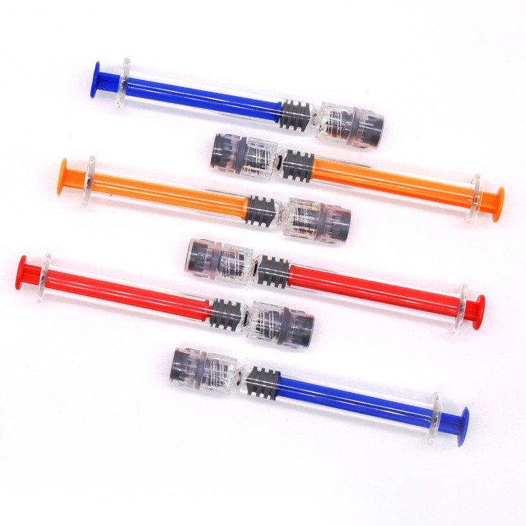 Hot Selling 1ml luer lock CBD oil glass syringe bottle sterile airtight luer top jeringuillas de vidrio