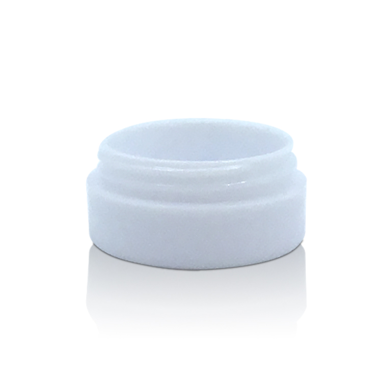 Hot Selling 20g Empty White PET Eye Cream Refillable Plastic Cosmetic Sample Packaging Containers Jars