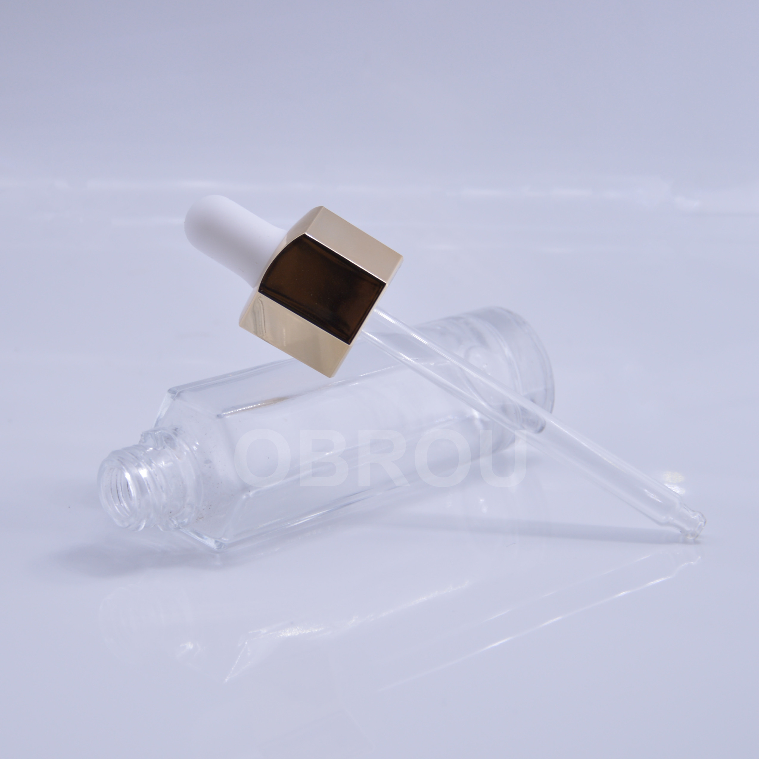 Hot Selling 20ml 30ml 40ml Glass Bottle With Dropper Cap for cosmetic personal care