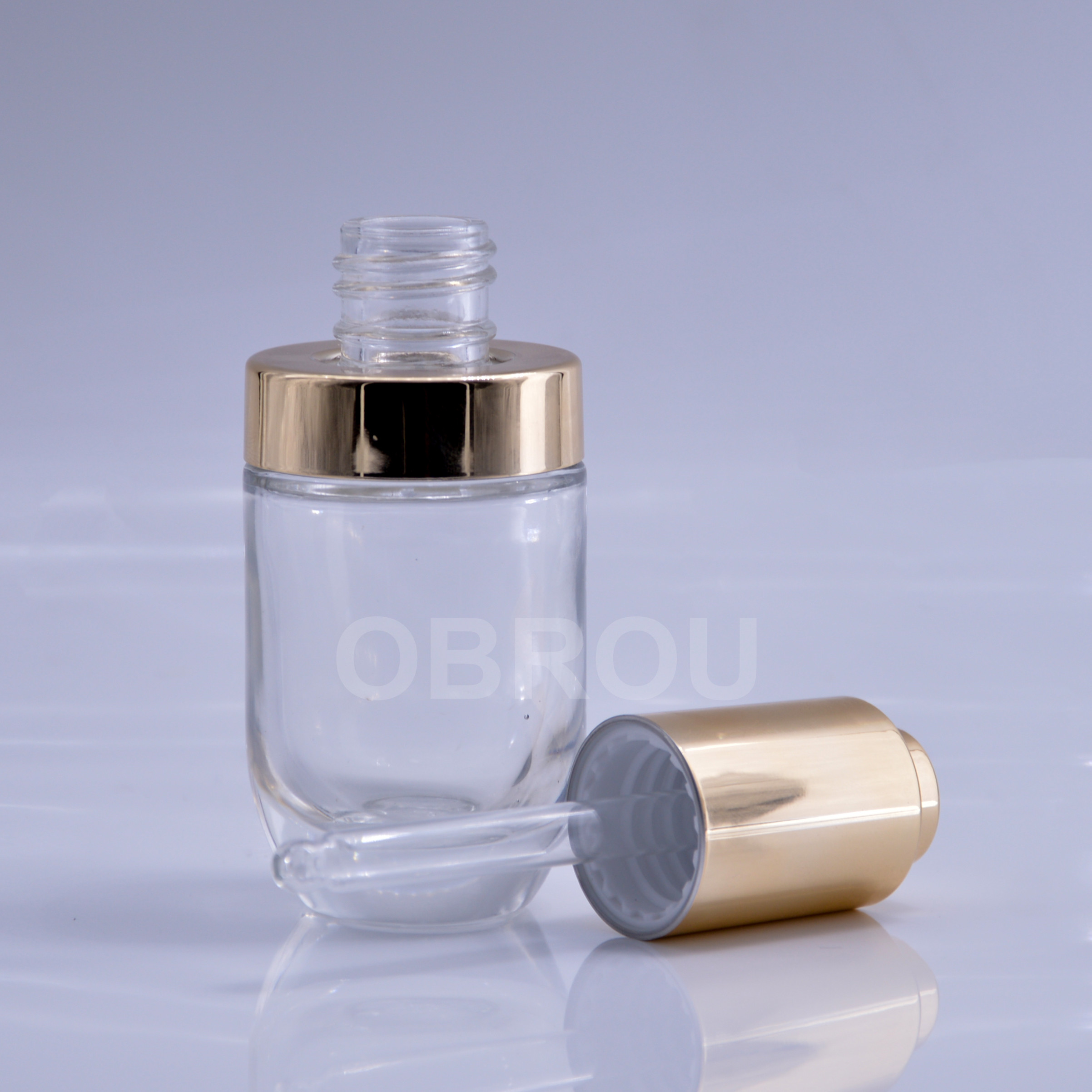 Hot Selling 20ml 30ml 40ml Glass Bottle With Dropper Cap for cosmetic personal care