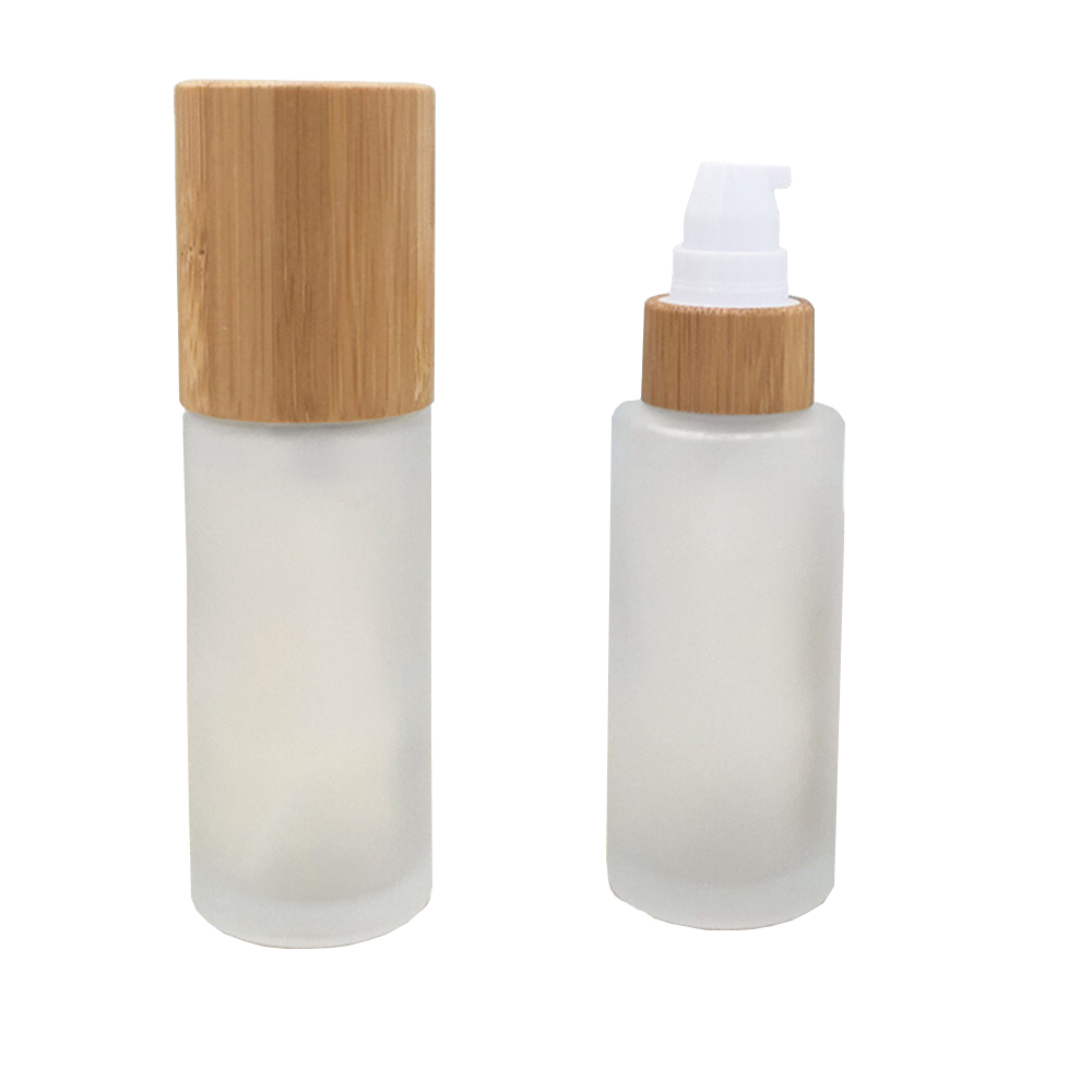 Hot Selling 2Oz 3Oz 4Oz Bamboo Frosted Glass Spray Bottle For Perfume