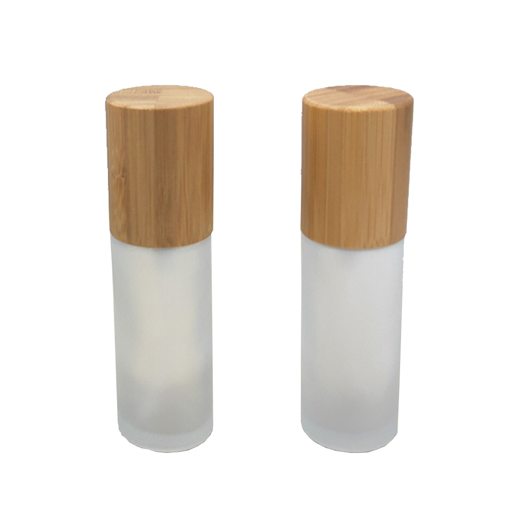 Hot Selling 2Oz 3Oz 4Oz Bamboo Frosted Glass Spray Bottle For Perfume