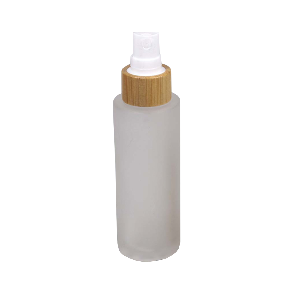 Hot Selling 2Oz 3Oz 4Oz Bamboo Frosted Glass Spray Bottle For Perfume