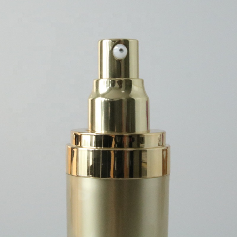 Hot Selling 50ml Cylindrical Shape Acrylic Double Wall Plastic Lotion Pump Bottle In Stock