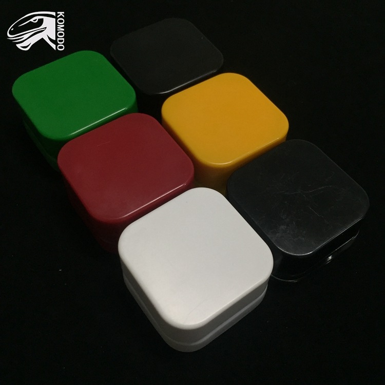 Hot Selling 5ml Dab Jar Square Glass Jar Food Grade Grinder with Logo Apply to Eyebrow Facial Cream Free Shipping