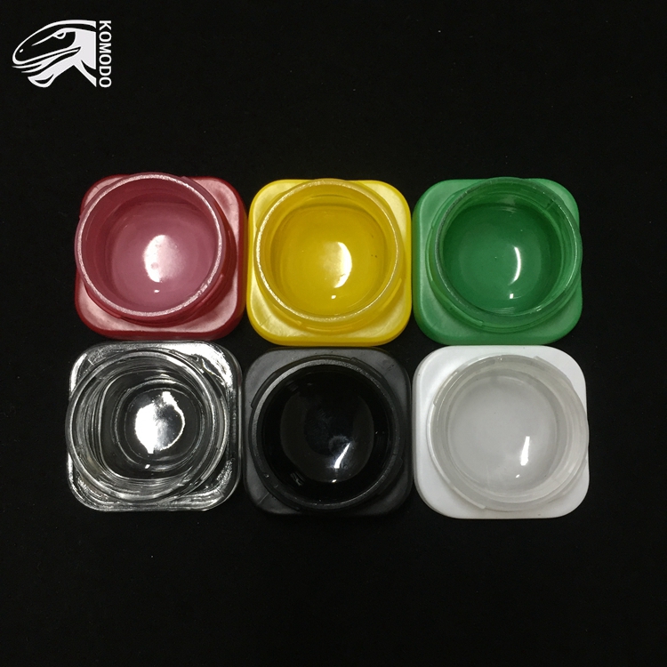 Hot Selling 5ml Dab Jar Square Glass Jar Food Grade Grinder with Logo Apply to Eyebrow Facial Cream Free Shipping