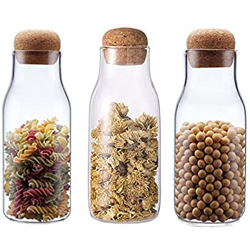 Hot Selling Borosilicate Glass Jars Kitchen Storage Glass Jar With Bamboo Rubber Lid