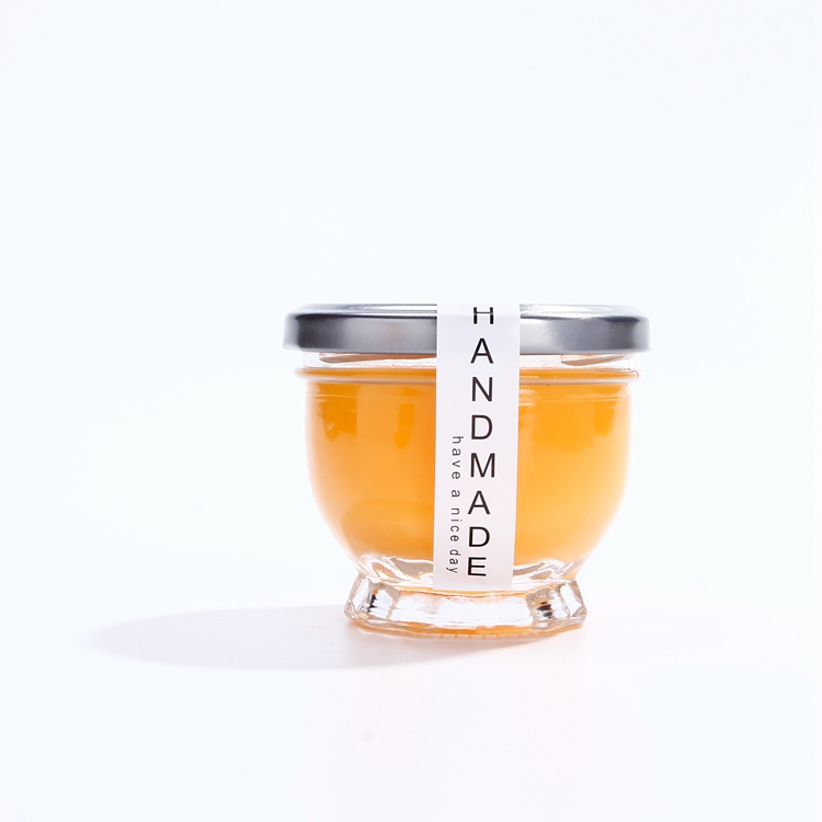 Hot Selling Clear Wide Mouth Thick Bottom 50ml 120ml Mini Glass Food Honey Jelly Jars