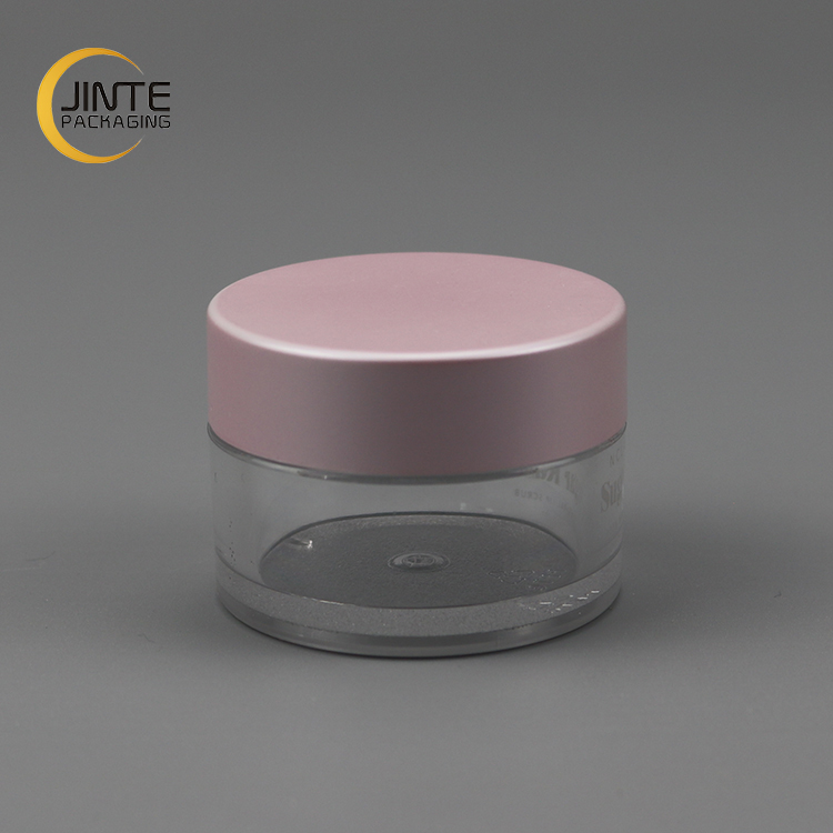 Hot Selling Containers Color And Logo As Your Request ,20g Pearl Pink Cap Clear PETG Material Llip Balm Jar
