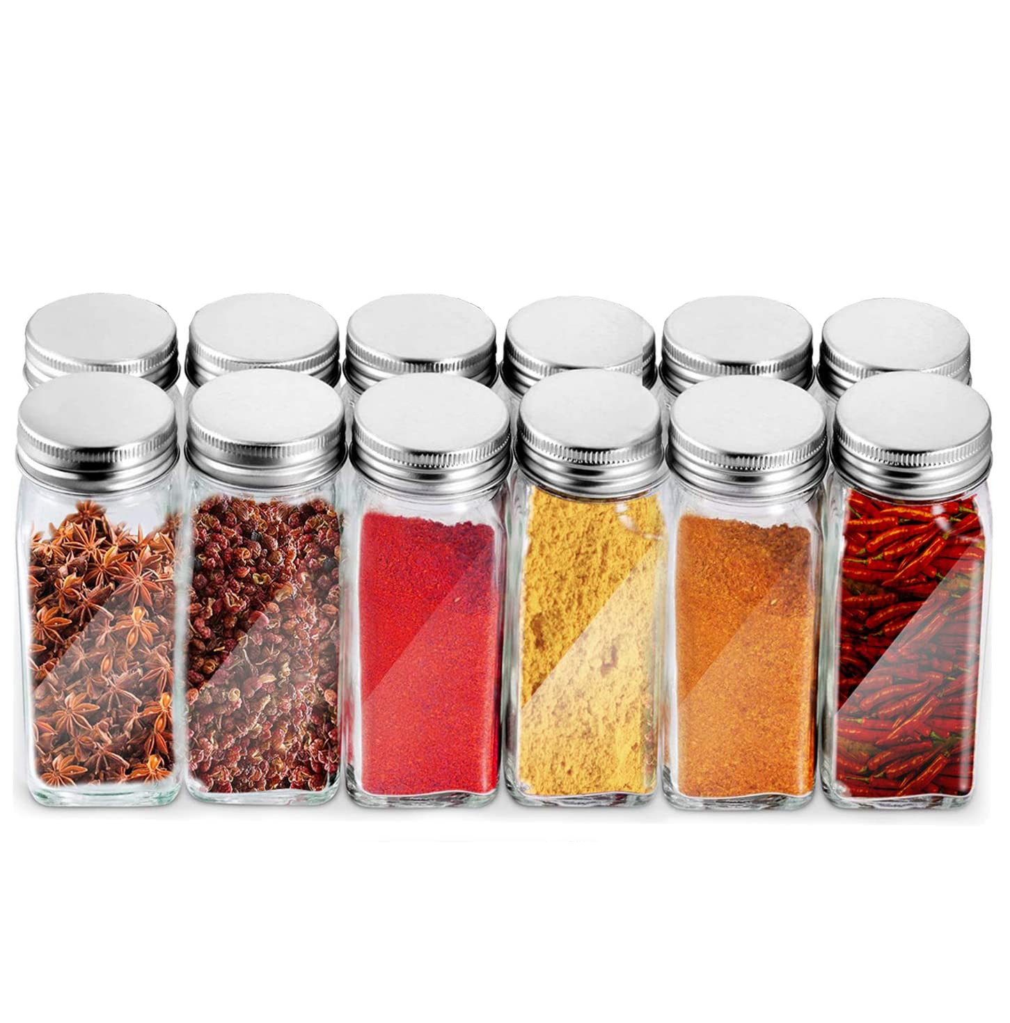 Hot Selling Custom Herb Jars with Lids  Glass Jar Set