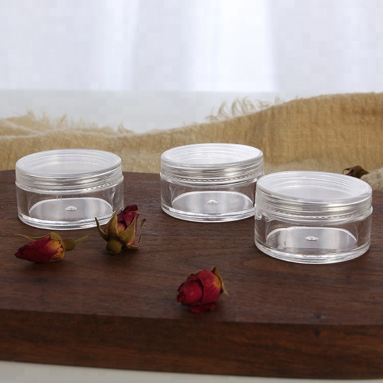 Hot Selling Good Quality Clear PS Sample Jar Cosmetic