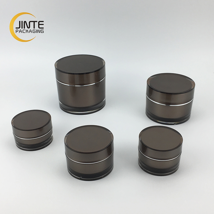 Hot Selling Luxury Custom Design Colorful Cap Empty Acrylic Cosmetic Cream Jar 5g-200g