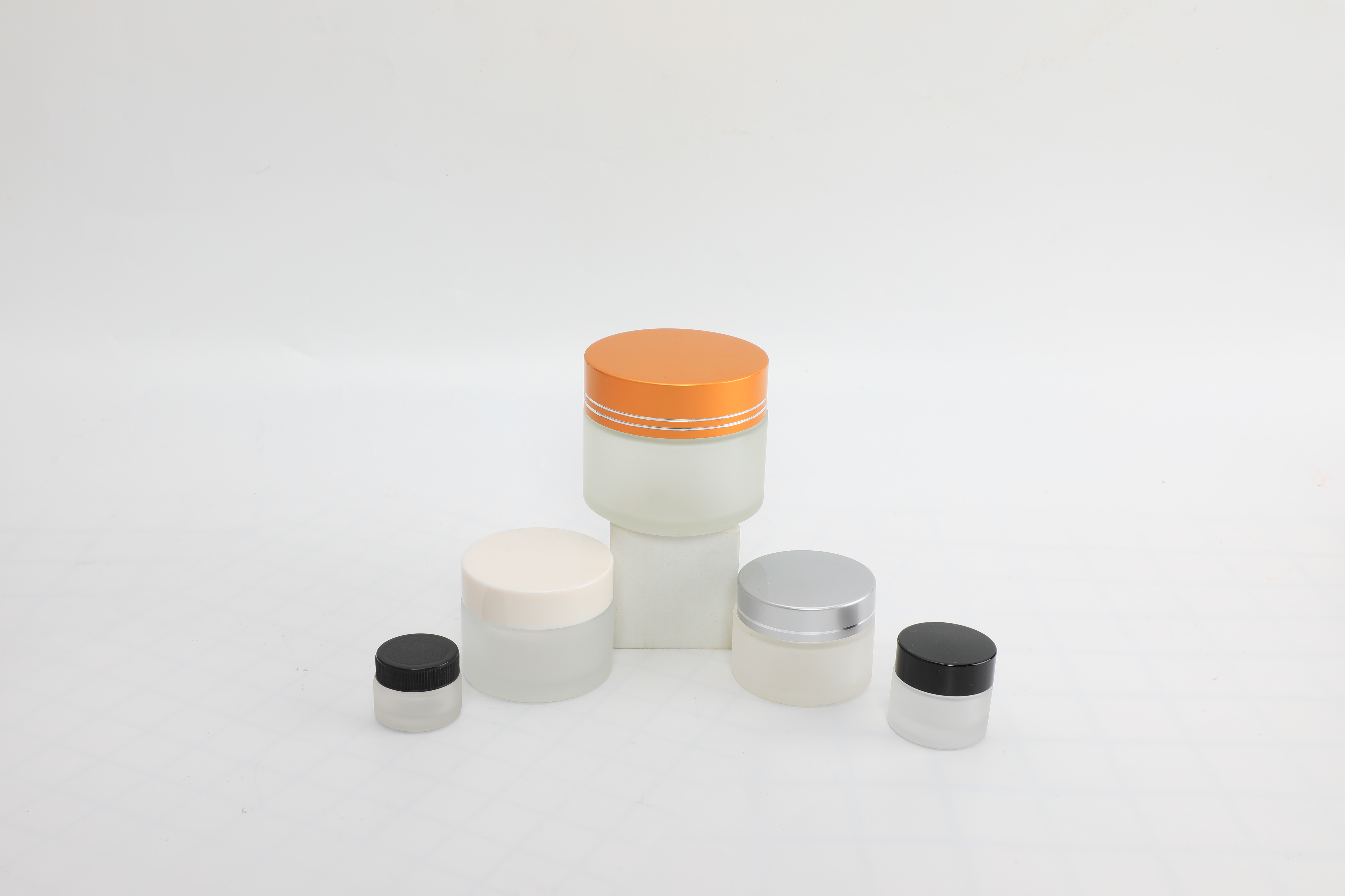 Hot Selling Multi Capacity Glass Face Cream Jars Lotion Jar