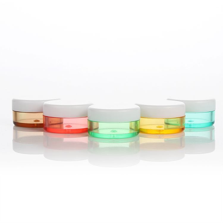 Hot Selling Multi Color 5ml Sample Plastic Cosmetic Jar Cream