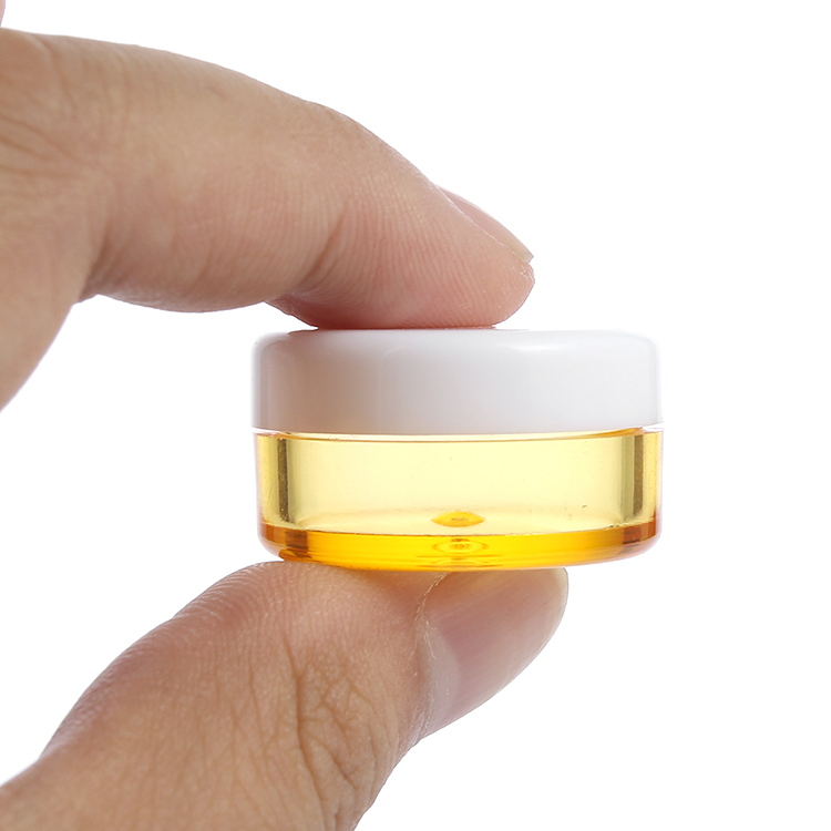Hot Selling Multi Color 5ml Sample Plastic Cosmetic Jar Cream