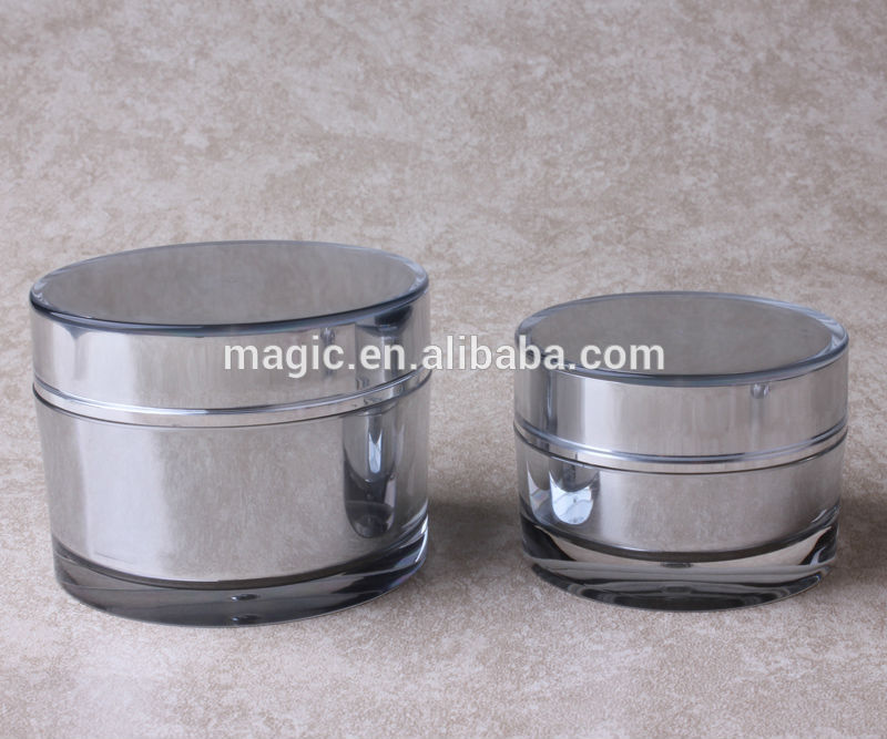 Hot Selling Nice design/shape 15g acrylic cream jar acrylic cosmetic jars cosmetic cream pot