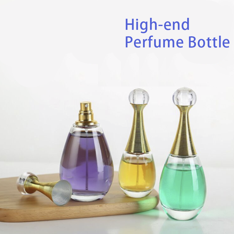 Hot Selling Perfume Glass Bottle 60ml 100ml Luxury Perfume Bottle Perfume Spray Bottle PUMP Sprayer Screen Printing Gift Clear