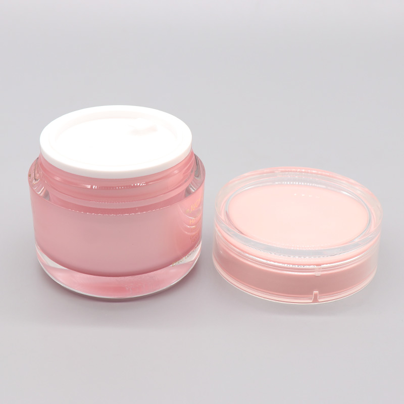 Hot Selling Personal Care 20ml Plastic Crystal Clear Double Wall 50ml Cosmetic Acrylic Cream Jar