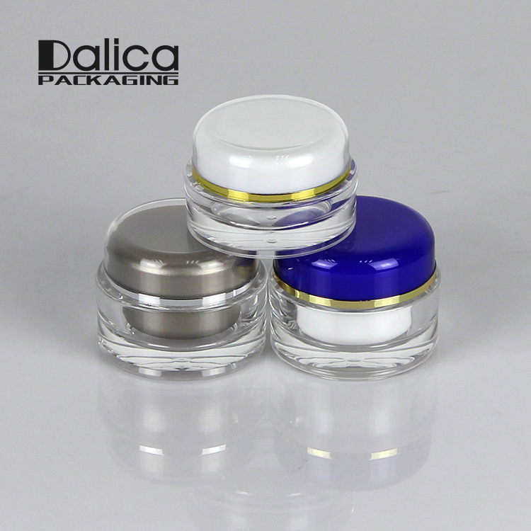 Hot Selling Round 5g/15g/30g/50g/100g/150g/200g Cosmetic Face Plastic Cream Jar