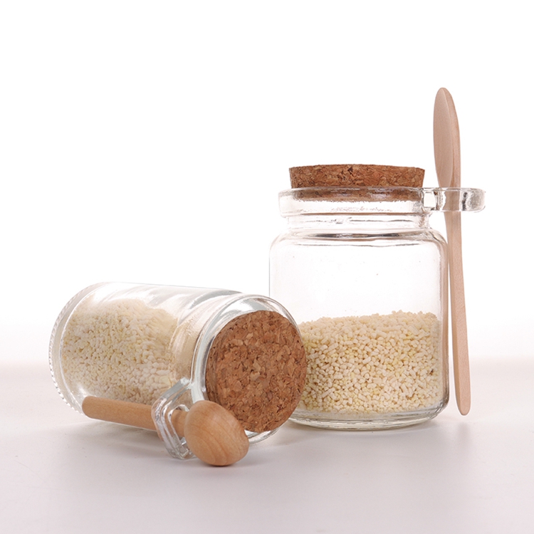 Hot Selling Wholesale Glass Jar With Spoon Kitchen