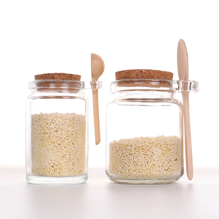 Hot Selling Wholesale Glass Jar With Spoon Kitchen