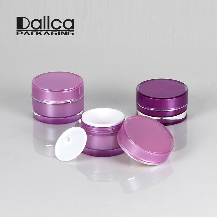 Hot Selling Wholesale Round Plastic 8 Oz Black Cosmetic Jars for Skin Care Essential Cream