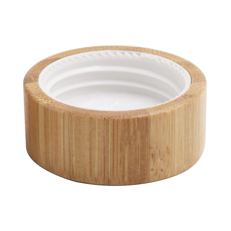 Hot-Selling bamboo jar with glass inner cosmetic cream jar 30g 50g