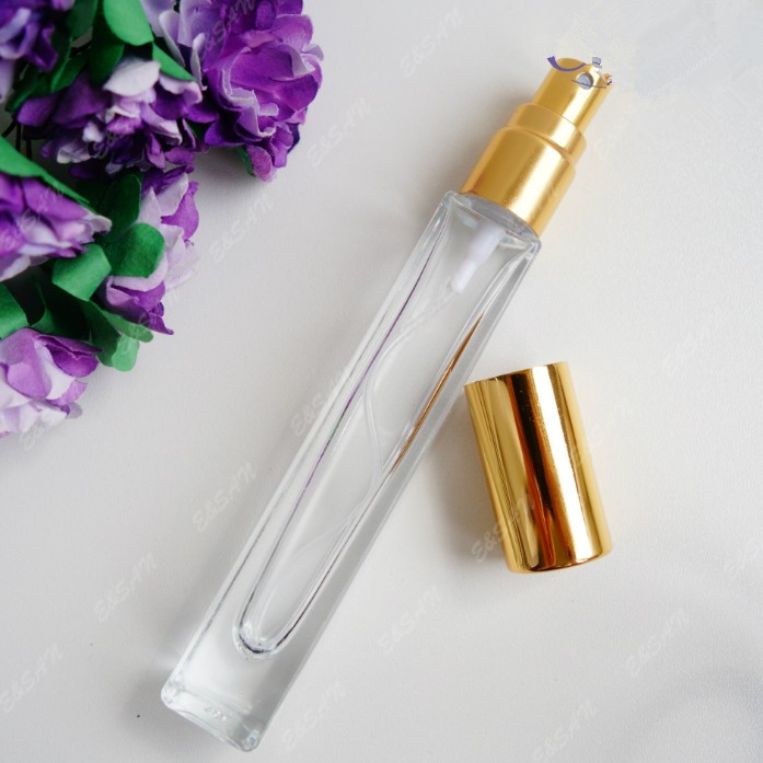 Hot Square glass perfume spray bottle for 10ml cosmetic packaging