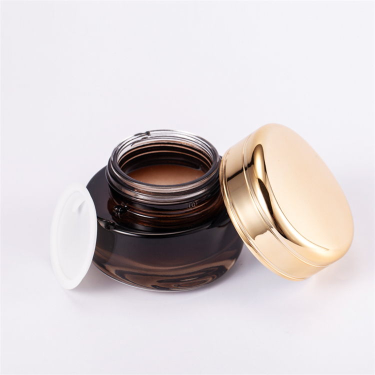 Hot Stamping 30g 50g 40ml 100ml 120ml Black Perfume Bottle Glass Skincare Bottles Set