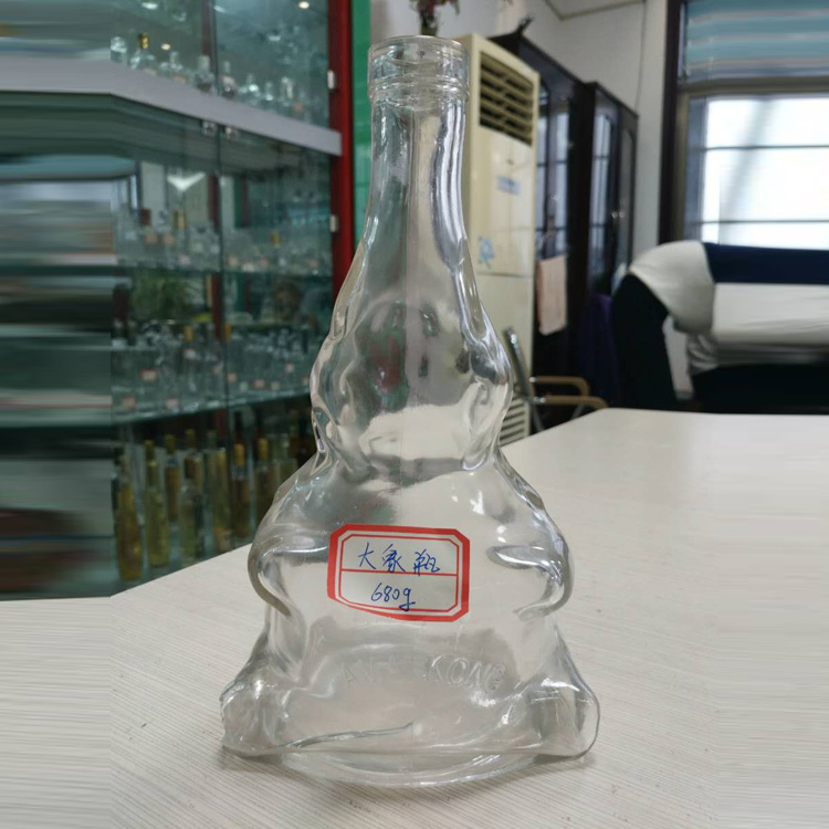 Hot Stamping 500ml 700ml 750ml liquor brandy glass bottle
